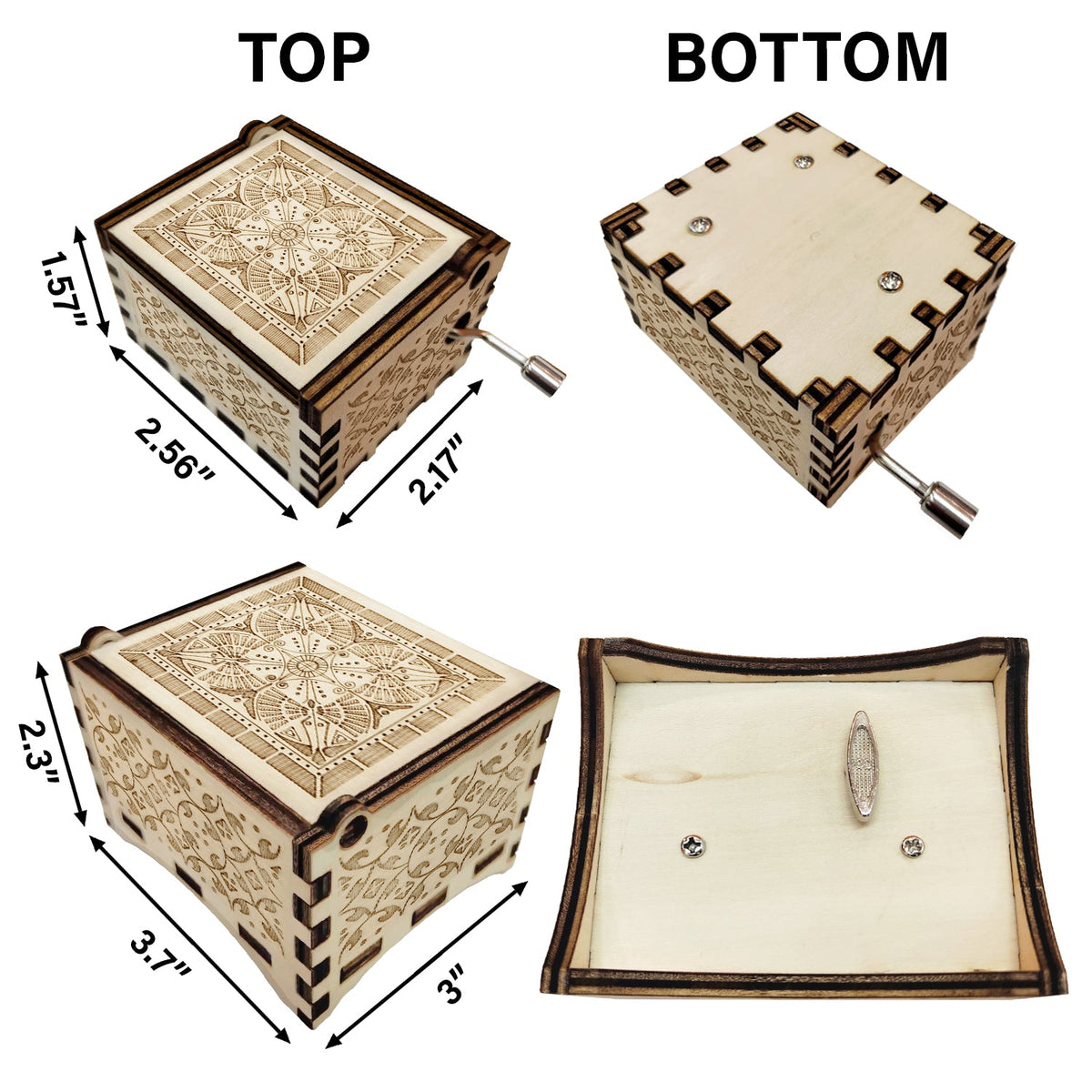 Always Remember You Are Special - Gift For Granddaughter, Grandson, Kids - Personalized Spin Button, Hand Crank Music Box