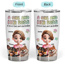Dog Lovers,Dog Mom - A Girl And Her Dogs 3D Effect -3D Inflated Effect Printed, Personalized Tumbler