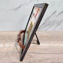 Memorial, Pet Lovers - Custom Photo The Moment Your Heart Stopped Memorial Calendar With Flowers - Personalized Pet Loss Sign, Collar Frame
