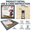 Memorial, Pet Lovers - Custom Photo The Moment Your Heart Stopped Memorial Calendar With Flowers - Personalized Pet Loss Sign, Collar Frame