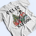 Feliz Navidog - Christmas Gift - Dog Lover Gift - Personalized Custom T Shirt