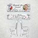 Custom Photo Your Life Was A Blessing - Memorial Gift For Family, Friends, Siblings - Personalized Memorial Bench