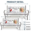 Custom Photo Your Life Was A Blessing - Memorial Gift For Family, Friends, Siblings - Personalized Memorial Bench