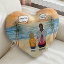 I Miss You I Know - Memorial Gift For Family, Friends, Siblings - Personalized Heart Shaped Pillow