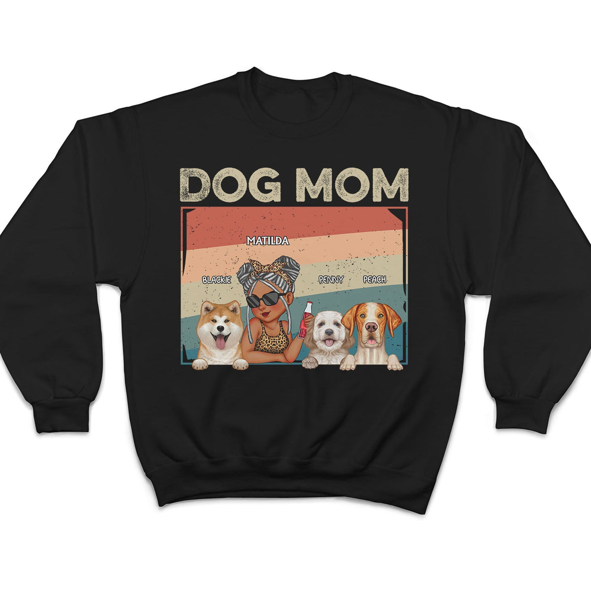 Dog Mom - Funny Gift For Dog Lovers, Pet Lovers - Personalized T Shirt