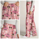 Custom Photo Best Mom Grandma Ever Cute Flower - Personalized Pajama Pants