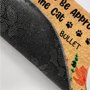 Pet Lovers, Cat Lovers, Cat Couple - All Visitors Must Be Approved By The Cats Flower Garden - Personalized Doormat