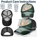 Gift For Father,Gift For Grandpa,Gift For Husband - Best Friends For Life Dad Grandad - Personalized Mesh-back Casual Cap