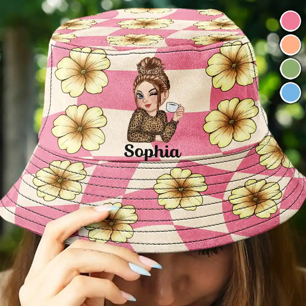 Birth Month Flowers Bloom Where You're Planted Women - Personalized Bucket Hat
