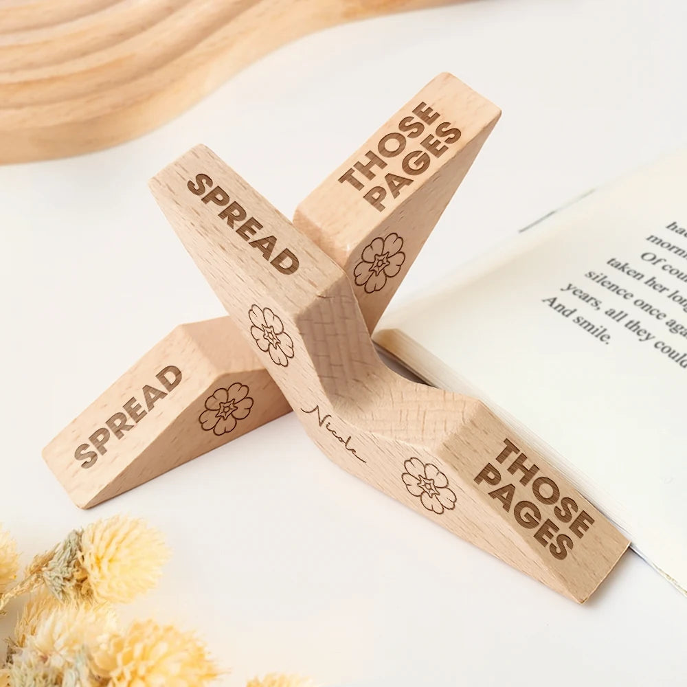 Gift For Yourself, Gift For Women, Gift For Men, Reading, Happy - Book Whore Spread Those Pages - Personalized Thumb Page Holder