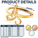 Gift For Women,Gift For Mother,Love,Gift For Grandma - Celtic Motherhood Symbol - Personalized Custom Shaped Ring