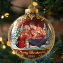 Family,Pet Lovers,Pet Mom,Pet Dad,Pet Couple,Dog Lovers,Dog Couple,Dog Mom,Dog Dad,Cat Lovers,Cat Mom,Cat Dad,Cat Couple,Happy,Gift For Grandpa,Gift For Grandma,Gift For Grandkids,Top Market,Christmas - Custom Photo Family Together - Personalized Custom Shaped Acrylic Ornament