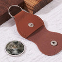 Pet Lovers,Cat Lovers,Dog Lovers,Sad,Memorial - Custom Photo Forever Loved Memorial Dog Cat - Personalized Leather Pocket Hug