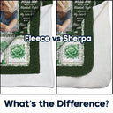 Family, Custom Photo, Memorial, Sad, Gift For Women, Christmas - Custom Photo Memorial Butterfly When You Really Miss Me Hug This Blanket - Personalized Fleece Blanket, Sherpa Blanket