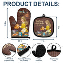 Murder Is Wrong - Gift For Mom, Gift For Baking Lovers - Personalized Oven Mitts, Pot Holders