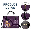 Dog Mom,Dog Lovers - Dog Mom Mum 3D Effect - Personalized Leather Bag