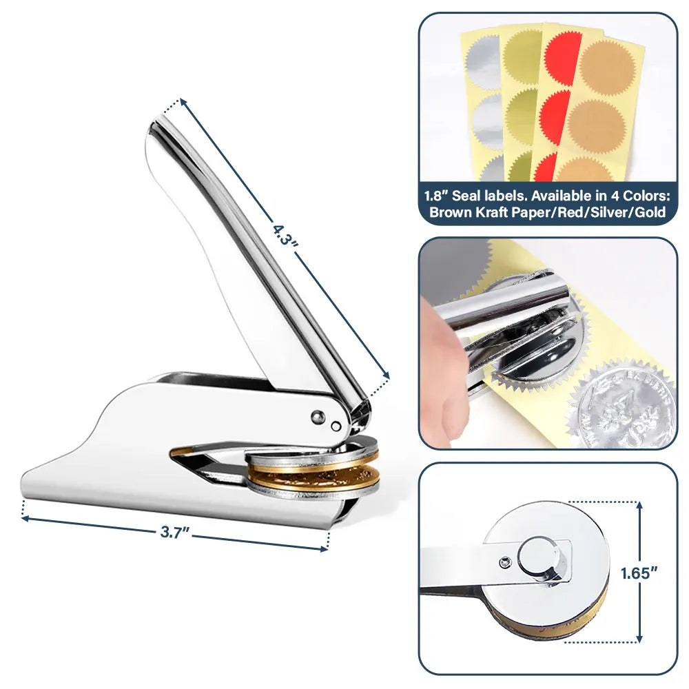 Reading, Gift For Yourself, Gift For Women, Gift For Men, Dog Lovers, Pet Lovers, Happy - From The Library Of Book Lover Dog - Personalized Embosser Stamp