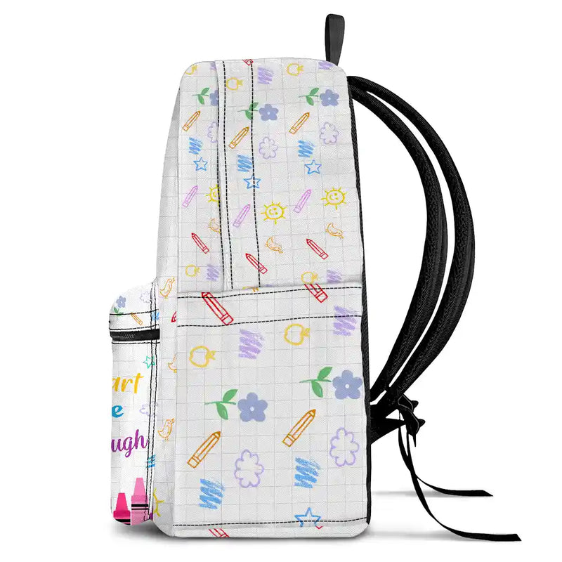 I'm Kind Loved Confident Alphabet - Personalized Canvas Backpack