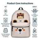 Teddy Bear Kid - Personalized Canvas Backpack