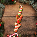 Family Couple Best Friend - Personalized Custom Shaped Wooden Ornament