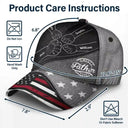Gift For Husband,Gift For Father,Happy,Gift For Grandpa,Gift For Men - Fist Bump Best Dad Ever Papa Flag - Personalized Classic Cap