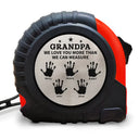 Gift For Father,Happy,Gift For Grandpa,Gift For Husband - Grandpa We Love You More Than We Can Measure - Personalized Tape Measure