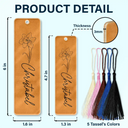 Reading, Gift For Yourself - Flower Birth Month & Name - Personalized Acrylic Bookmark