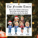 Funny, Gift For Bestie, Christmas - Here's To A White Christmas - Personalized Custom Shaped Acrylic Ornament