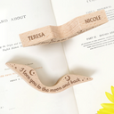 Gift For Yourself,Gift For Couples,Gift For Husband,Gift For Wife,Reading,Happy - I Love You To The Moon And Back - Personalized Thumb Page Holder