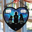 Memorial,Pet Lovers,Dog Lovers,Sad - I Miss You I Know Pet Lovers Memorial Pet - Personalized Window Hanging Suncatcher Ornament