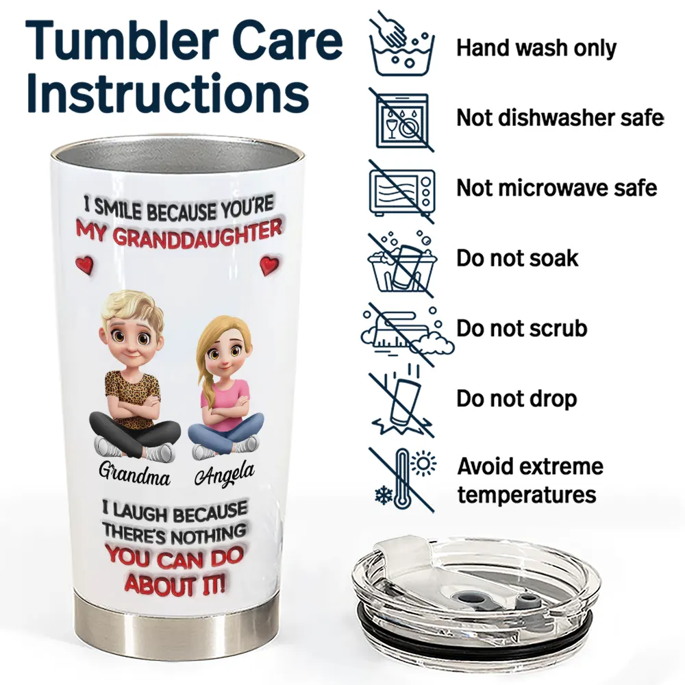 Dad - Daughters (Adult),Dad - Daughters (Young),Dad - Children,Mom - Children,Mom - Daughters (Adult),Gift For Daughter,Mom - Daughters (Young),Mom - Sons,Dad - Sons,Gift For Son,Grandpa - Grandkids,Grandma - Grandkids,Gift For Grandkids,Happy - I Smile Because You Are My Daughter Son - Personalized Tumbler