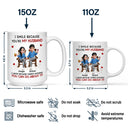 Gift For Couples,Gift For Husband,Gift For Wife,Gift For Women,Gift For Men,Happy - I Smile Because You Are My Husband - Personalized Mug