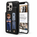 Nurse, Gift For Women, Gift For Men, Happy - Job Title 3D Effect Nurse - Personalized Leather Flip Wallet Phone Case