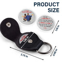 Gift For Bestie,Gift For Sisters,Love - A Hug From Bestie Sister To You To Get You Through - Personalized Leather Pocket Hug