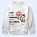 Gift For Mother,Gift For Grandma,Happy - Legend Wife Mom Grandma Birth Month Flower - Personalized T Shirt