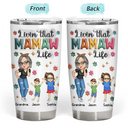 Gift For Grandma,Love,Gift For Mother - Living That Grandma Life - 3D Inflated Effect Printed Tumbler, Personalized Tumbler