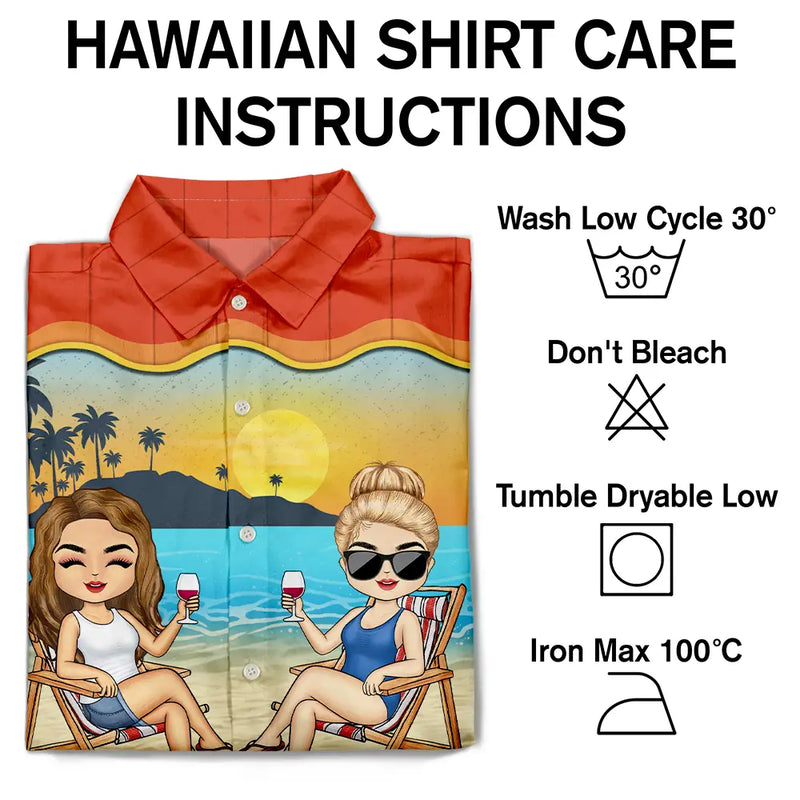 Gift For Bestie,Beach,Summer,Happy,Best friends' Hobby - Love You To The Beach And Back - Personalized Hawaiian Shirt