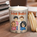 I'd Burn This Place Down If You Didn't Work Here - Gift For Colleagues, Besties, BFF Best Friends - Personalized Scented Candle With Wooden Lid