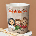 I'd Burn This Place Down If You Didn't Work Here - Gift For Colleagues, Besties, BFF Best Friends - Personalized Scented Candle With Wooden Lid