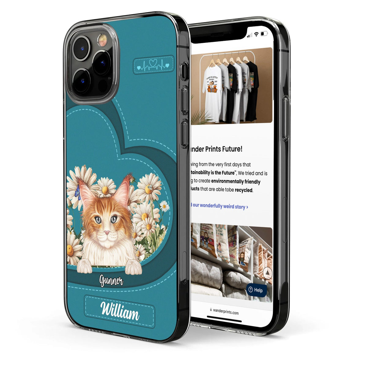 Love Daisy Dogs Cats - Gift For Pet Lovers, Dog Lovers, Cat Lovers - Personalized Clear Phone Case