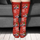 Christmas,Custom Photo,Golf,Gift For Yourself,Gift For Men,Funny - Custom Photo This Is How I Roll Golf Cart - Personalized Socks