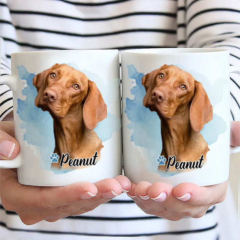 Custom Photo,Pet Lovers,Dog Lovers,Cat Lovers - Custom Photo Dog Cat Pet - Personalized Mug