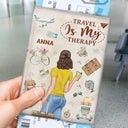 Travel, Gift For Yourself, Gift For Women - Not All Those Who Wander - Personalized Passport Cover, Passport Holder