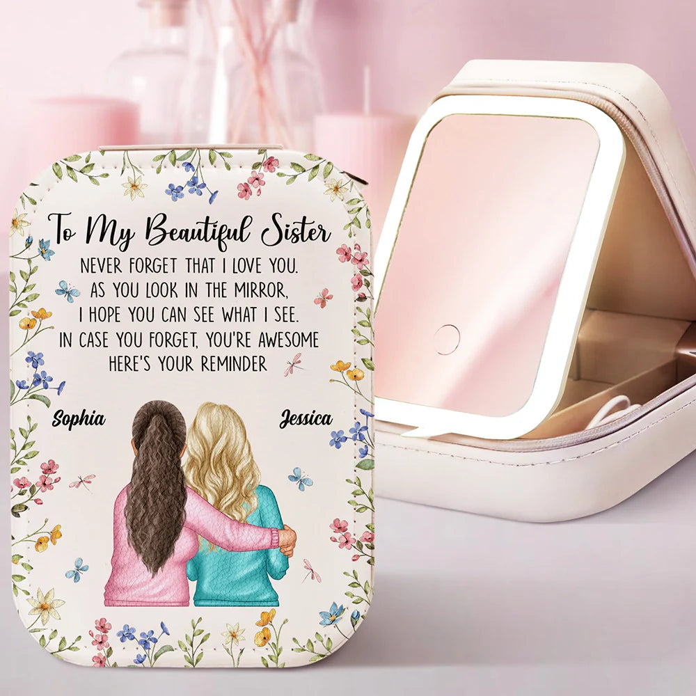 Here's Your Reminder - Personalized Makeup Box With LED Mirror