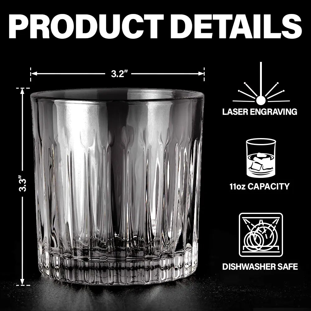 You & I Are Brothers - Personalized Rocks Whiskey Glass