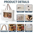 Reading,Gift For Yourself,Happy - Reading Just A Girl Who Loves Books - Personalized Leather Handle Tote Bag