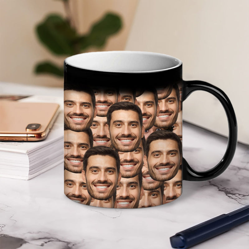 Custom Photo Mug Pattern - Gift For Yourself - Personalized Color Changing Mug