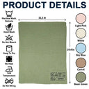 New baby,New Dad,New Mom,Happy - Newborn Baby First Year New Parents - Personalized Embroidered Knitted Baby Blanket