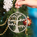 Christmas Family Tree - Personalized 2-Layered Mix Ornament