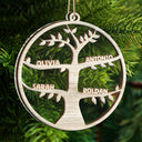 Christmas Family Tree - Personalized 2-Layered Mix Ornament